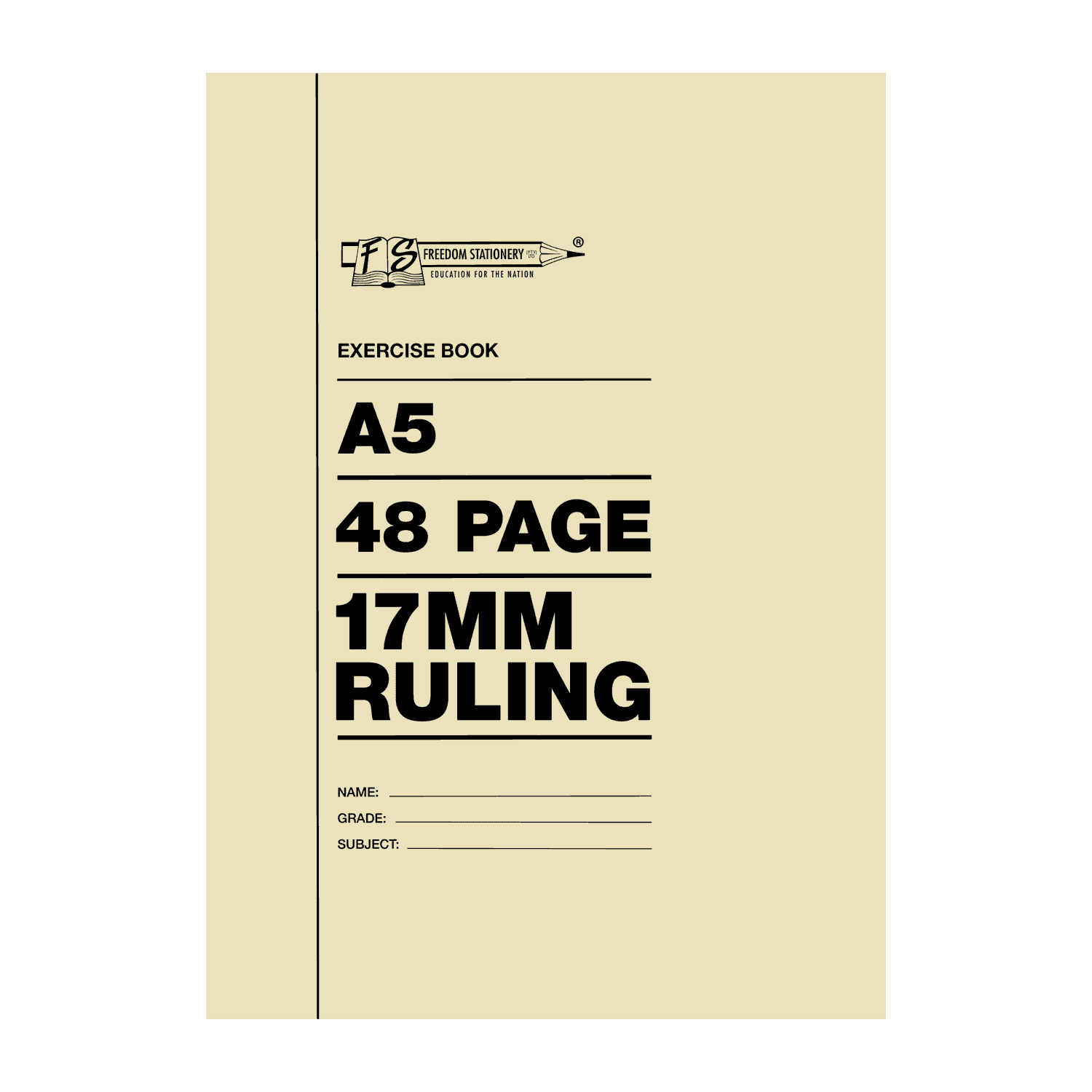 48P A5 EXERCISE BOOKS 17MM