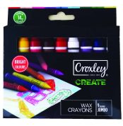 CROXLEY CREATE 14mm Jumbo Wax Crayons (Box of 9 Assorted Colours) (Box of 12 Boxes of 9)