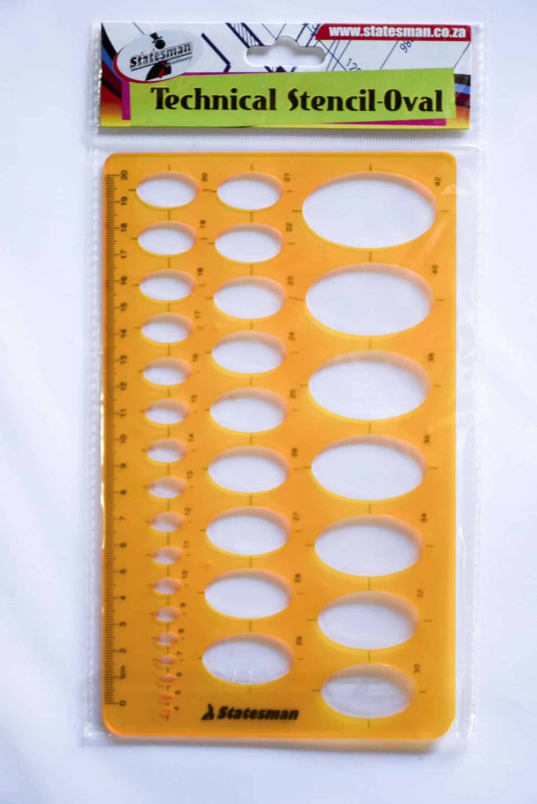 Technical Stencil Set Oval
