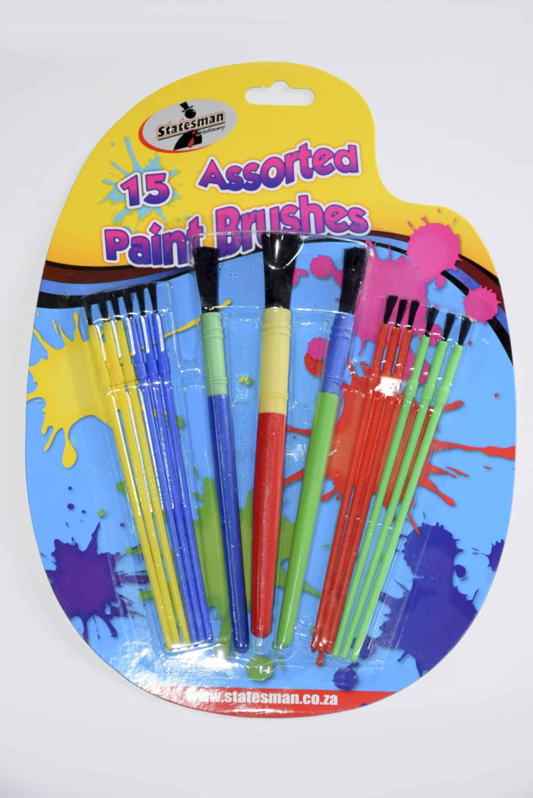 15 piece Assorted Paint Brushes